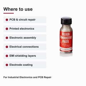 Pasta Adhesiva Conductora de Plata 1 kg Tixotrópica 160-200 KCPS para Electrónica Industrial y Reparación de PCB, Paquete Personalizable - Product Image 6