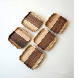 Bamboo Drink <b>Coasters</b> Square Asian Zen Design Non-Toxic Food Grade Unique Wood Grain Patterns <b>Heat</b> Resistant Eco-Friendly - Product Image 1