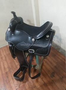 Diseño único Vintage Western Pleasure Trail Riding Adult Horse Saddle American Cowboy Style Saddle para montar carreras a granel - Product Image 4