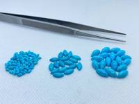 Excellente Turquoise Naturelle Régionale d'Arizona de Grade Rare, Taille Marquise 4x2mm, Chauffée, Couleur Bleue avec Effet de Jeu de Couleurs, Calibrée pour la Fabrication de Bijoux