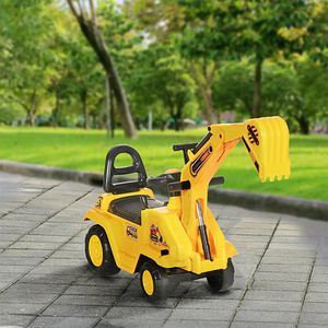 Escavatore Cavalcabile 2-in-1 con Carrello e Clacson Giocattolo per Bambini - Product Image 2