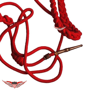 Red <b>Braided</b> Parade Aiguillette Red Leading Aiguillette Dress Shoulder <b>Cord</b> - Product Image 3