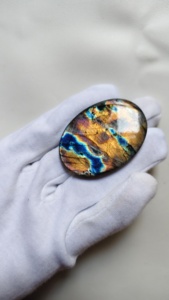 Venta al por mayor de gemas ORGÁNICAS: Labradorita Arcoíris Natural, Corte Ovalado, Fuego Azul Púrpura, Gema Dorada, Tamaño Personalizado, Cabujón Suelto - Product Image 3