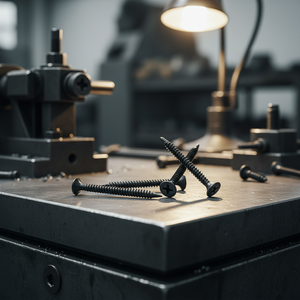 Tornillo para paneles de yeso PDC de 9 pulgadas, clase 8.8, acero al carbono/acero inoxidable, rosca estándar, punta de taladro, autorroscante, cabeza plana/corneta - Product Image 1