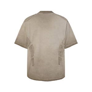 T-shirt Homme Oversize Brodé Personnalisé Style Urbain Manches Courtes 100% Coton Jersey Col Rond Logo Avant - Product Image 5