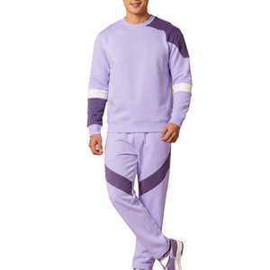 Ensemble de survêtement pour homme à col rond avec pantalon de survêtement assorti - Product Image 1