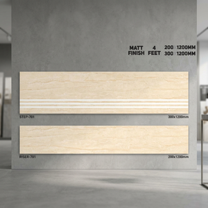 Escalón de porcelana esmaltada mate antideslizante Vistaar, elevador de 1200x300mm, baldosas de madera de 1200x200mm, escaleras de 11mm - Product Image 6