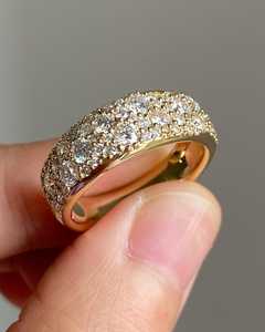 แหวนเพชรทรงกลมเพาะเลี้ยงในห้องปฏิบัติการระดับพรีเมียม ดีไซน์แบบ Eternity Band สำหรับทุกเพศ ทองคำแท้ 14K เครื่องประดับแต่งงานทันสมัยสำหรับแฟนสาว - Product Image 4