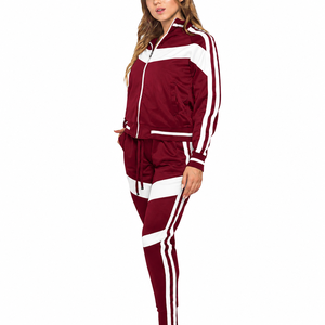Women Sportswear <b>Tracksuit</b> Set Zip Up Jacket Pants Custom Logo OEM Supply - Product Image 5
