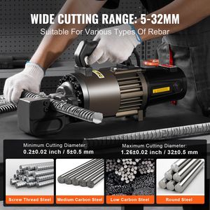 Tagliatrice Idraulica Elettrica ad Alta Potenza 2300W, Macchina Portatile ad Alte Prestazioni per Taglio Barre d'Armatura fino a 1,26 Pollici (5) in 4,5 Secondi - Product Image 4
