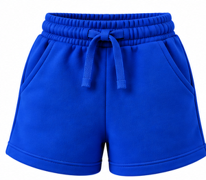 Shorts Blancos Lisos al por Mayor para Niñas, Shorts de Verano de Algodón, Shorts Deportivos para Niñas, Suaves, Transpirables, con Cintura Elástica y Cordón Ajustable - Product Image 4