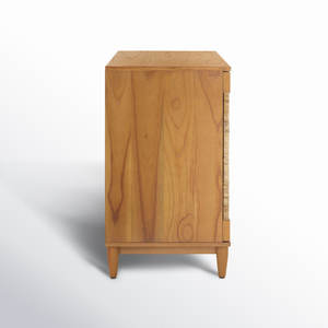 Mesita de noche de 2 puertas elegante herramienta de torneado mesita de noche con diseño único - Product Image 4