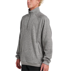 Nouveau sweat-shirt à capuche pour homme, personnalisé avec logo, en coton, coupe oversize, col montant, demi-zip - Product Image 3