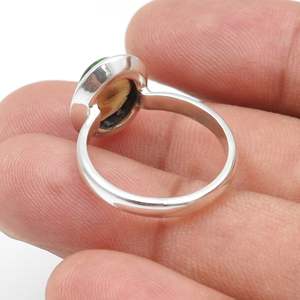 Natural Black Opal 925 Sterling <b>Silver</b> <b>Statement</b> Birthday Cocktail Handmade <b>Ring</b> For eBay Etsy Supplier At Wholesale - Product Image 4
