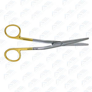 TC Cottle Dorsal Tijeras Instrumentos médicos 16cm Medio oro Carburo de tungsteno Insertado Acero inoxidable Metzenbaum Tijeras - Product Image 2