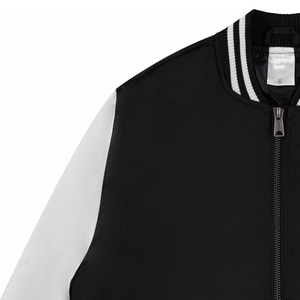 Lightweight Stylish Black White <b>Long</b> Sleeve Zipper Eco-Friendly Windproof Customizable Unisex Style Autumn Wear <b>Men's</b> <b>Jackets</b> - Product Image 5