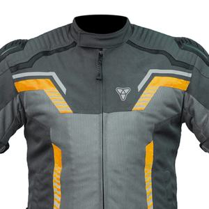 Chaqueta de Motocicleta Corta Impermeable para Hombre, Ropa de Motociclismo Textil de Verano con Tiras Reflectantes para Protección y Seguridad - Product Image 3