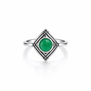 Natural Garnet Bezel Setting <b>Dainty</b> 925 Sterling Silver Wedding <b>Ring</b> for Women Classic Style - Product Image 1