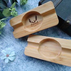 Cenicero Cuadrado Clásico de Madera Hecho a Mano por los Mejores Artesanos, Bandeja para Fumar, Porta Cigarrillos y Cigarros de Lujo, Artículo de Regalo Personalizado - Product Image 6