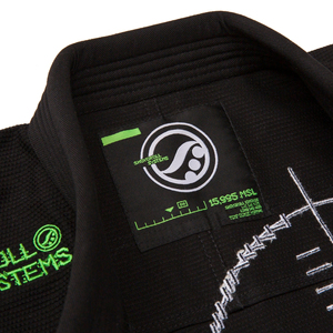 Kimono de Jiu Jitsu Brasileño Shoyorol de Primera Calidad con Logotipo Personalizado, Negro, Uniforme de BJJ, 440 GSM, 100% Algodón Transpirable, Unisex - Product Image 6
