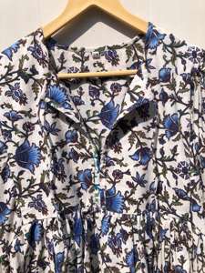 Robe de nuit d'été à imprimé floral, séchage rapide, col en V, 100 % coton, pour femme, taille XL, idéale pour les fêtes de printemps, demoiselle d'honneur, vente en gros - Product Image 5