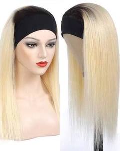 วิกผมแบบคาดศีรษะ แบรนด์พรีเมียม เส้นผมนุ่มสลวย สวมใส่สบาย ยืดหยุ่นได้ น้ำหนักเบา ผมแท้บราซิล เรมี่ เนื้อผมเรียบลื่น หนาเต็ม - Product Image 1
