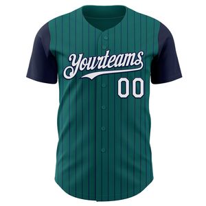Maillot de baseball personnalisé respirant à manches courtes avec design sublimé et fermeture boutonnée unisexe - Product Image 2