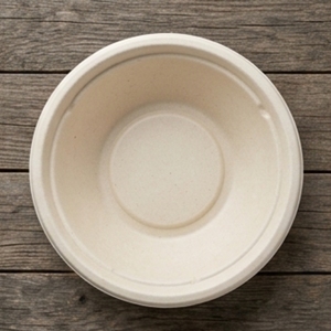 Bol de service pour gâteaux en bagasse non blanchie de 24 oz, compostable, jetable, résistant au micro-ondes, résistant à l'eau, récipient alimentaire en fibre de canne à sucre - Product Image 4