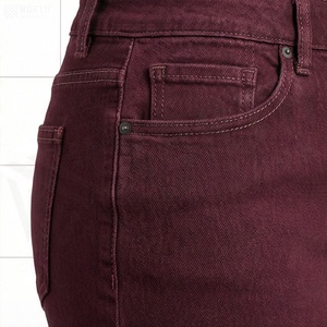 Women High Waist Denim Pencil <b>Skirt</b> Solid Color Mini <b>Tight</b> Fit Casual Style All Seasons Woven Fabric Pocket Design - Product Image 5