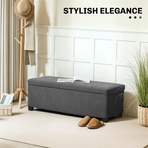 "Modern <b>Wooden</b> & Leather Living Room <b>Bench</b> Ottoman Home Kitchen Hotel Furniture" - Product Image 6