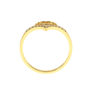 Anillo de Diamantes Naturales Ajretail Forever Bond de 0.16ct, Color HI, Claridad VS-SI, Chapado en Oro Rosa, Elegante Diseño de Doble Corazón, Certificado por IGI - Product Image 5
