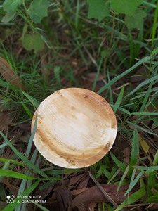 Plat à soupe rond en bambou fait main, design Wabi-Sabi, idéal pour le camping - Product Image 6