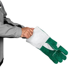 Gants de soudage en cuir de vachette pleine fleur, résistants aux chaleur et aux chocs, ignifuges, résistants à l'abrasion, pour travaux lourds - Product Image 4
