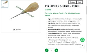 <b>Pin</b> Pusher Center Punch Tool Wooden Handle Precision Hand Tool Watch Repair Jewelry Tools |Item No GS-2086B - Product Image 3