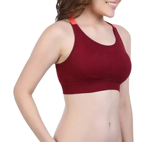 Sujetador Deportivo Premium para Mujer - Alta Calidad, 100% Algodón, Transpirable, de Secado Rápido, con Logotipo Frontal y Servicios OEM - Product Image 3