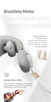 Le relaxant élastique pour le cou N3 simule le massage des articulations des doigts humains 45 ℃   Compresse chaude, moteur sans balais silencieux, design portable et élégant