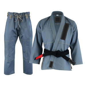 Kimono de Jiu-Jitsu Brésilien (BJJ) 100% Coton Durable Coupe Classique Unisexe Adulte Bleu – Tenue d'Entraînement Arts Martiaux et Grappling - Product Image 2