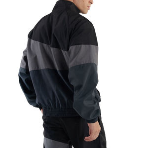 Chándal Deportivo para Hombre con Bloques de Color, Manga Larga, Cierre de Cremallera, Cuello Alto, Diseño Deportivo, Transpirable, de Poliéster, para Otoño - Product Image 3
