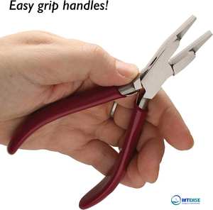 INTENSE SURGICAL INSTRUMENTS Jewelry Making Pliers Stainless Steel Head PVC Comfort Grip Double Leaf Springs for <b>Bracelet</b> Making - Product Image 6