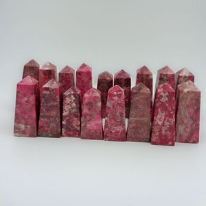 Chakralume Natural Thulite Obelisk Crystal Tower Hand Polished <b>Pink</b> Gemstone Meditation Reiki Chakra Energy <b>Healing</b> Decor Love - Product Image 5