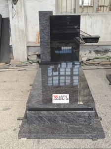 Китай полированный Багама синий и черный гранитный надгробный камень цены Польша надгробный памятник для кладбища - Product Image 5