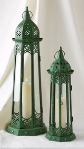 <b>Brass</b> <b>Lantern</b> Candle Holder With Leaf Design For Home Decoration - Product Image 5