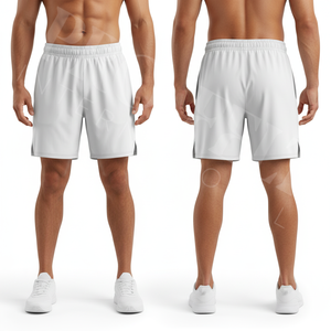 Shorts de sport personnalisés de haute qualité, légers, respirants, à séchage rapide, pour la course à pied, le fitness, OEM ODM, entraînement, taille élastique. - Product Image 2