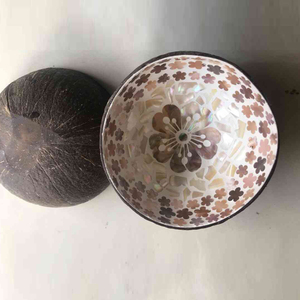 Bol de noix de coco en laque artisanale naturelle de belle qualité du fabricant du Vietnam pour la décoration de la maison et cadeau avec personnalisé - Product Image 4
