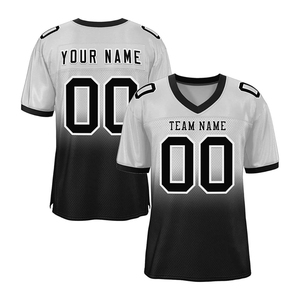 Último Diseño de Jersey de Fútbol Americano Sublimado Personalizado de Manga Corta, Venta al Por Mayor OEM, Gran Cantidad, Tallas Grandes - Product Image 4