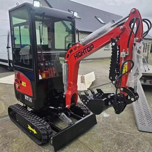 Mini-excavatrice HT10 à prix d'usine, excavatrice compacte sur chenilles, faible bruit, faible consommation de carburant, performances moteur robustes - Product Image 1