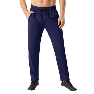 High Quality Men's <b>Slim</b> Fit <b>Jogger</b> Pants 100% Cotton Windproof Elastic Waist Drawstring Closure Comfortable Breathable Casual - Product Image 2