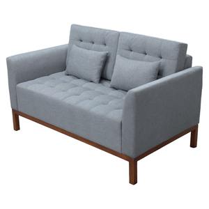 Sofá Seccional Tradicional de Dos Plazas para Uso Comercial en Salas de Estar y Escuelas con Estructura de Madera Indonesia y Tapicería de Lino - Product Image 3