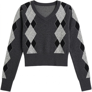 Custom Women <b>Cable</b> Knit Sweater Long Sleeve Crew Neck Winter Pullover Private <b>Label</b> Fashion Wholesale Supplier - Product Image 6