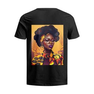 T-shirt en tricot à col rond unisexe de qualité supérieure avec imprimé graphique, 100% coton, écologique, respirant, séchage rapide, vêtements personnalisés, service OEM - Product Image 2